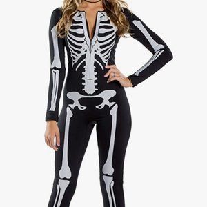 Tipsy Elves Women's Skeleton Bodysuit Costume Size S